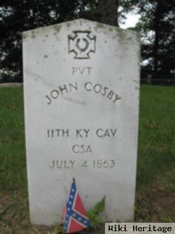 Pvt John Cosby