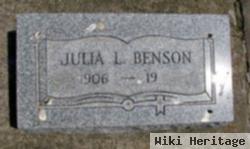 Julia L Benson