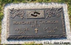 Margaret Elizabeth "betsy" Thomson