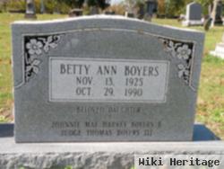 Betty Ann Boyers