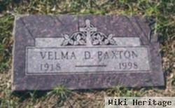 Velma D. "dee" Babcock Paxton