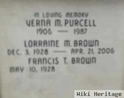 Lorraine M Purcell Brown