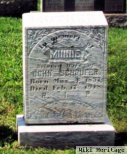 Wilhelmina "minnie" Hilker Schrufer