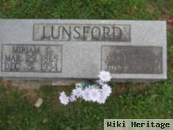 Miriam Frances Gillam Lunsford