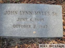 John Lynn Myles, Sr