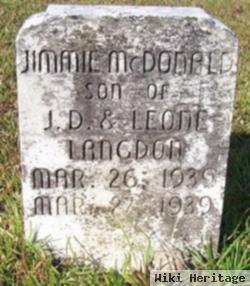 Jimmie Mcdonald Langdon