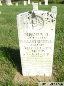 Rhoda A Strickell