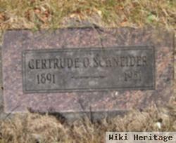 Gertrude O Schneider