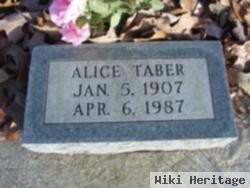 Alice Willie Buff Taber