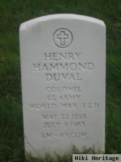 Henry Hammond Duval