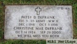 Patsy D Defrank