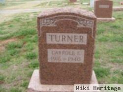 Carroll E Turner