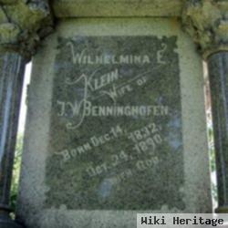 Wilhelminia E. Klein Benninghofen