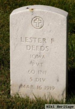 Pvt Lester F Deeds