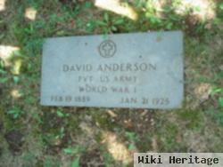 Pvt David Anderson