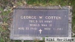 George W Cotten