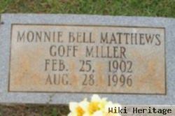 Monnie Bell Matthews Miller