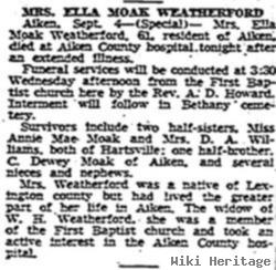 Ella Moak Weatherford