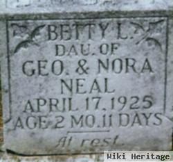 Betty L Neal