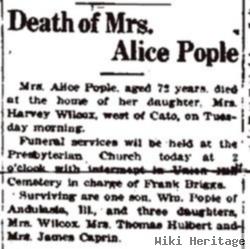 Alice S Dewitt Pople