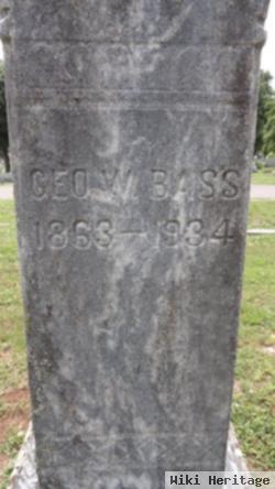 George Wilson Bass