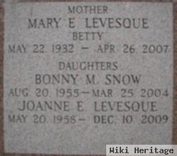 Mary E "betty" Levesque