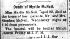 Myrtle B Mcneal