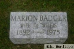 Marion E Badger Adams