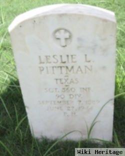 Leslie L Pittman