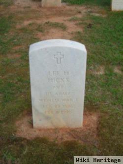 Pvt Lee H Hicks