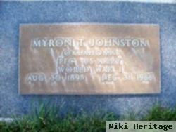 Myron T Johnston