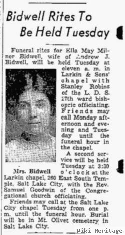 Ella Mary Milner Bidwell