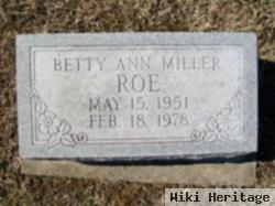 Betty Ann Miller Roe