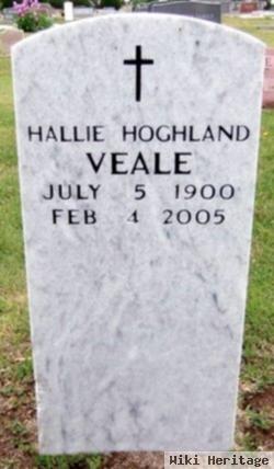 Hallie Blanche Hoghland Veale