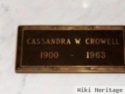 Cassandra W Crowell