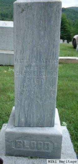 Mattie Jane Haskins Blood