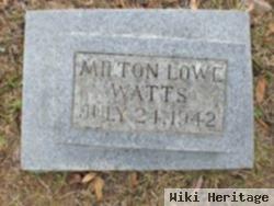 Milton Lowe Watts