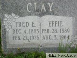 Fred E Clay