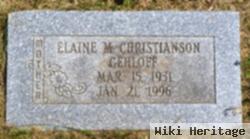 Elaine M. Gehloff Christianson