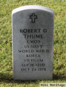Cwo Robert D Thume