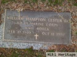 William Hampton Lester, Sr