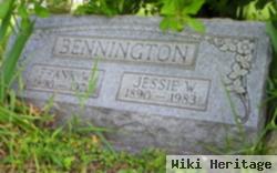 Jessie W Saywell Bennington