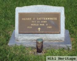 Pvt Henry F Satterwhite