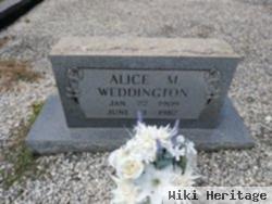 Alice M. Weddington