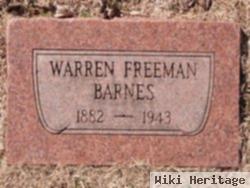 Warren Freeman Barnes