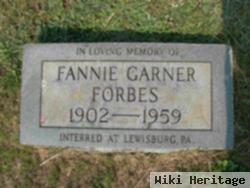 Frances "fannie" Garner Forbes