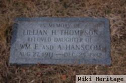 Lillian H Hanscom Thompson