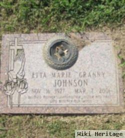 Etta Marie "granny" Johnson