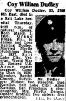 Sgt Coy William Dudley