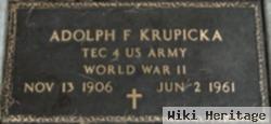 Adolph F Krupicka